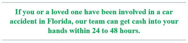 A car accident loan is quick and easy, apply today and you may be able to receive your money within 24 hours.